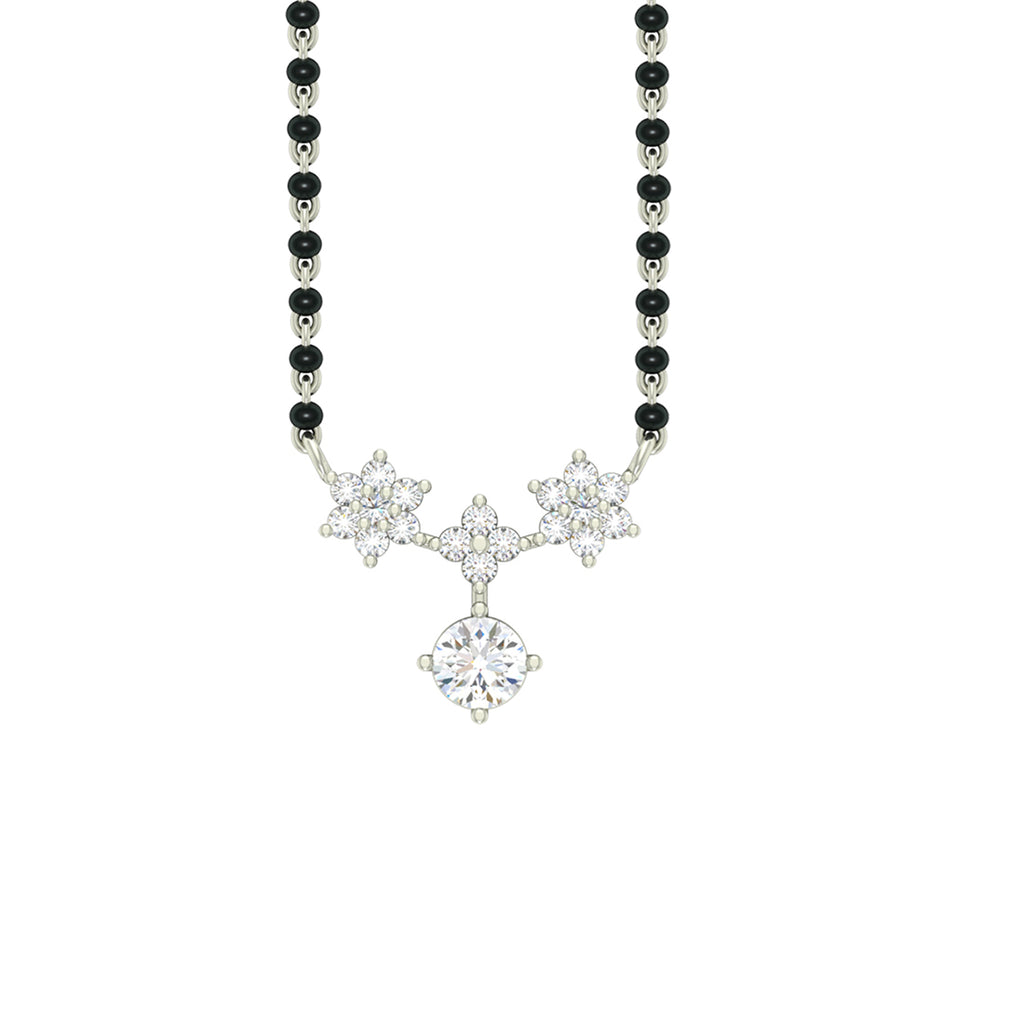 Silver Lily Mangalsutra