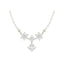 Silver Lily Pendant Chain Necklace