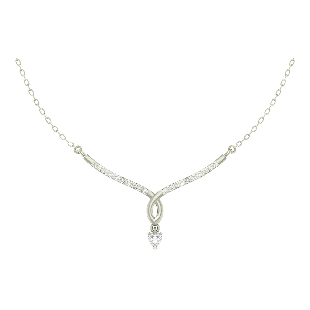 Silver Mila Pendant Chain Necklace