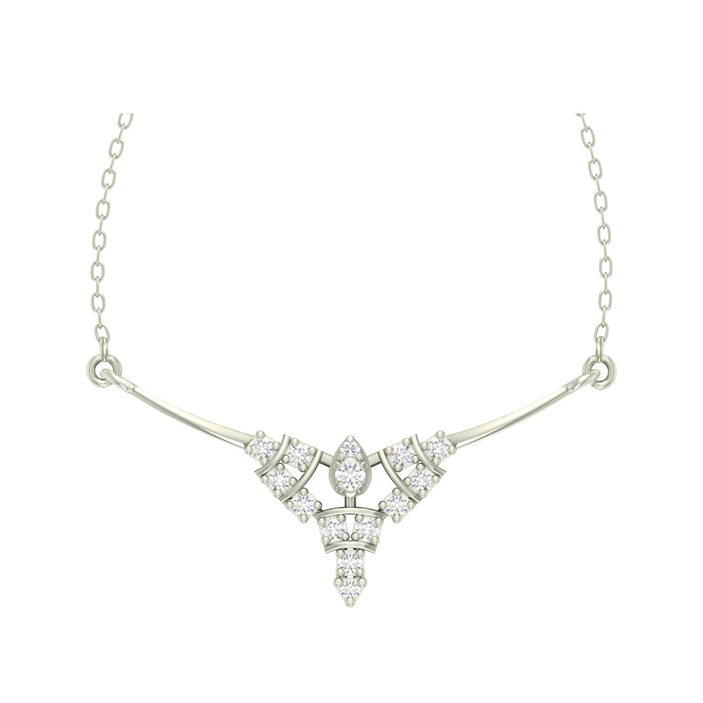 Silver Alice Pendant Chain Necklace