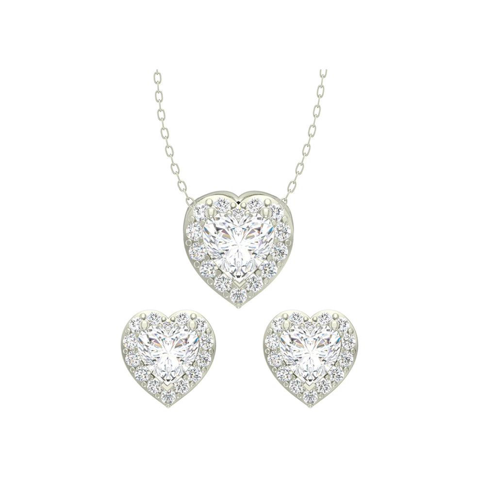 Silver Valentine Jewellery Set