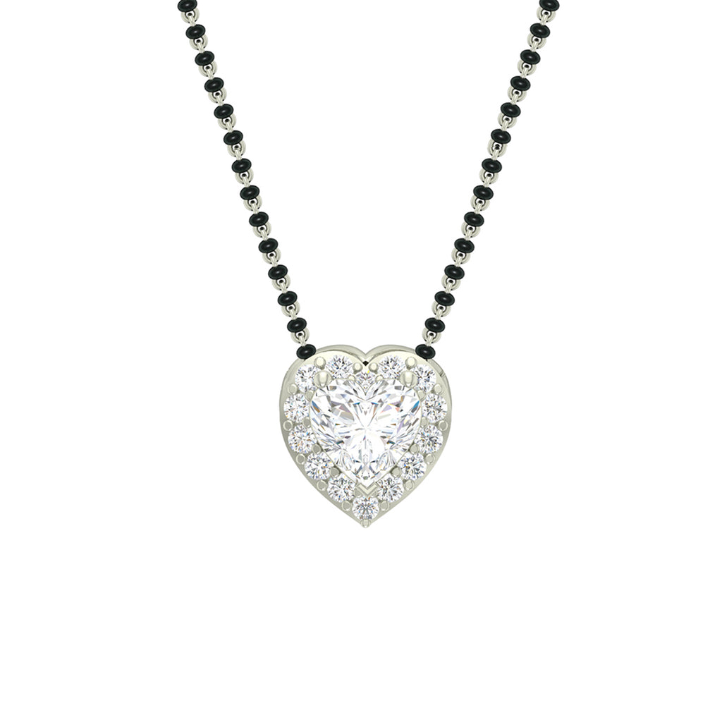 Silver Valentine Mangalsutra