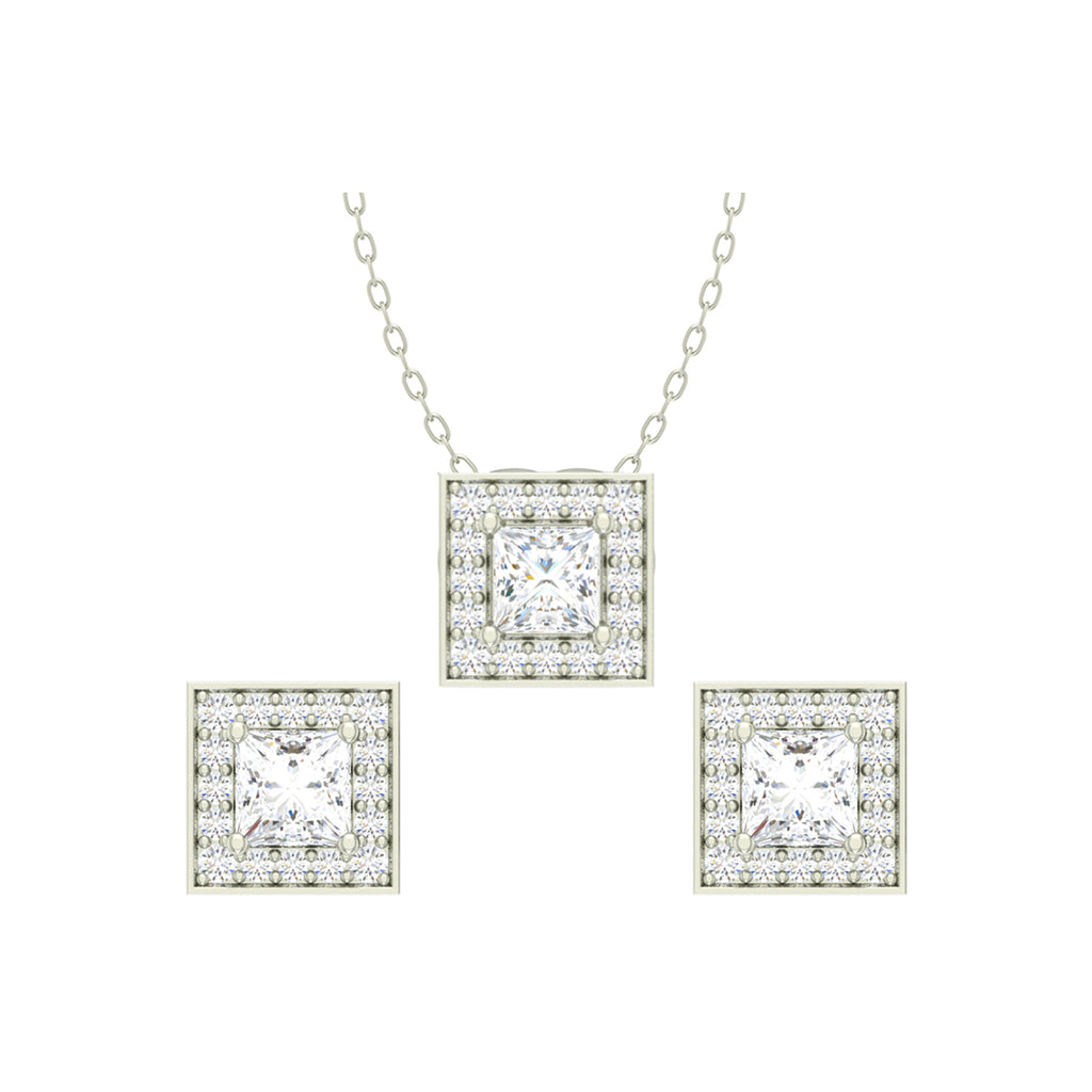 Silver Princess Jewellery Set