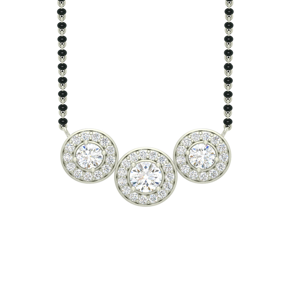 Silver Poppy Mangalsutra