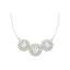 Silver Cubic Zirconia Pendant Chain Necklace