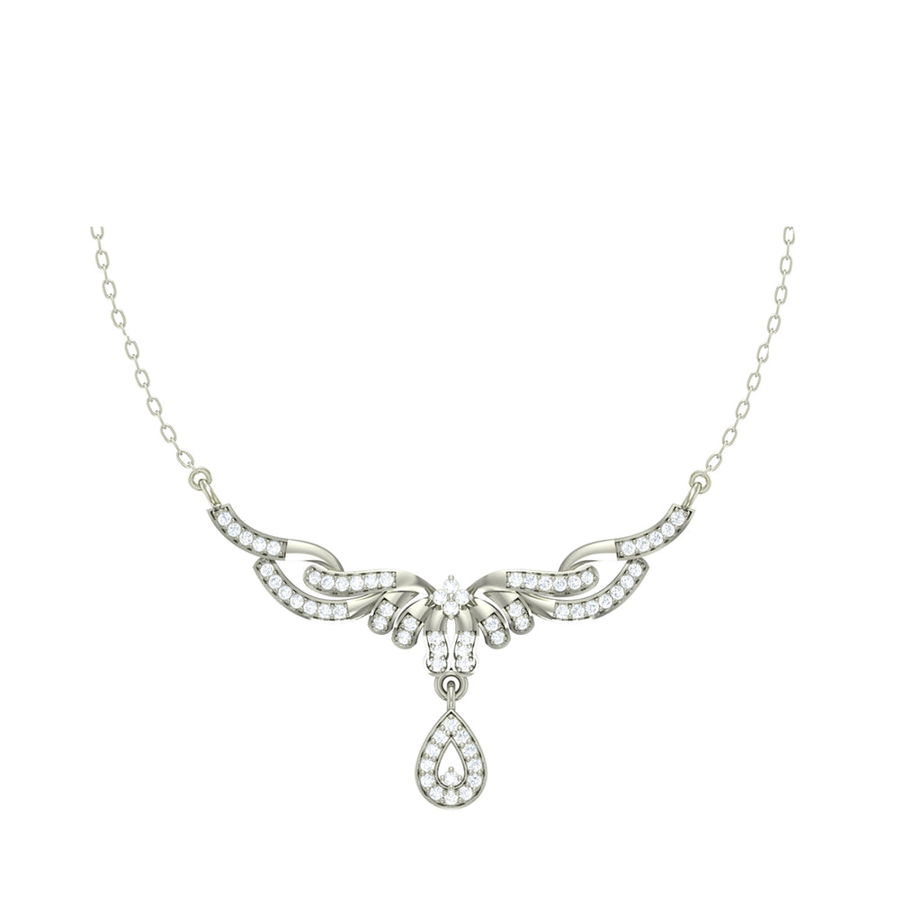 Silver Maya Pendant Chain Necklace