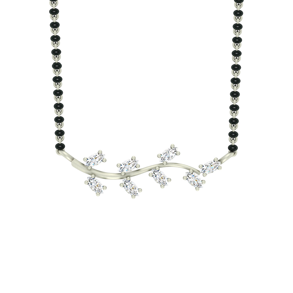 Silver Leaf Mangalsutra
