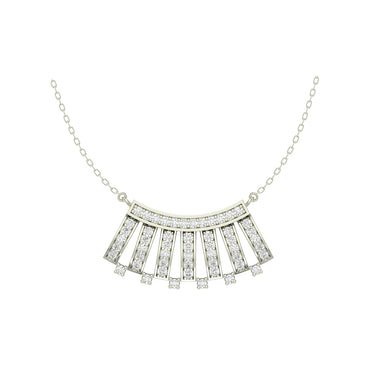 CLARA 925 Sterling Silver Rhodium Plated Ayla Pendant with Chain Gift for Women & Girls