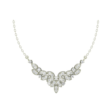 CLARA 925 Sterling Silver Rhodium Plated Cubic Zirconia Pendant with Chain Gift for Women & Girls