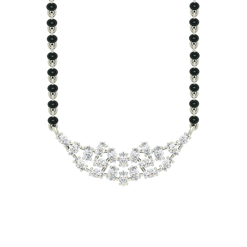 Silver Daisy Mangalsutra