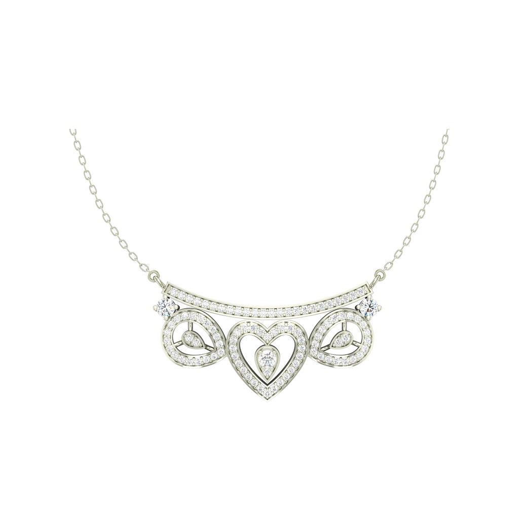 Silver Eden Pendant Chain Necklace