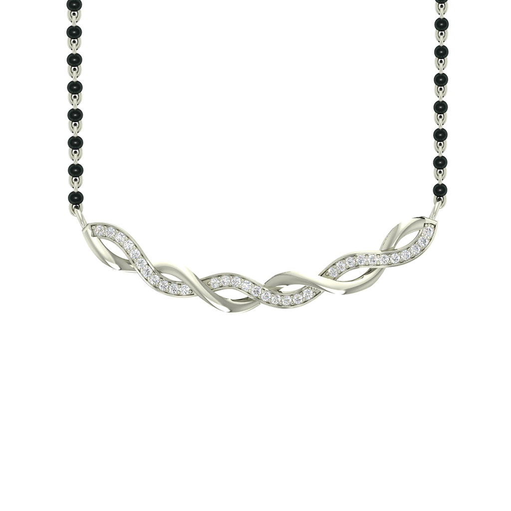 Silver Twist Mangalsutra