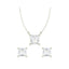 Silver Square Jewellery Set