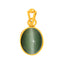 Certified Cat's Eye Lehsuniya Panchdhatu Pendant 3cts or 3.25ratti