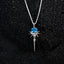 CLARA 925 Sterling Silver Dolores Pendant Chain Necklace 