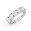 Silver 5 stone Eternity Ring