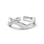 Silver Wave Finger Ring Thumb Band