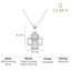 Silver Dainty Clover Pendant Chain