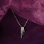 CLARA 925 Sterling Silver Blanca Pendant Chain Necklace 