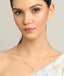 CLARA 925 Sterling Silver Flavia Pendant Chain Necklace 