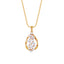 Silver Petra Pendant Chain Necklace