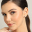 CLARA 925 Sterling Silver Blue Earrings with Screw Back 