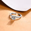 Silver Fleur Classic Solitaire Ring