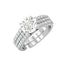 CLARA Pure 925 Sterling Silver Statement Solitaire Finger Ring with Adjustable Band 