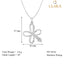 CLARA 925 Sterling Silver Vega Pendant Chain Necklace 
