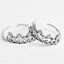 CLARA 925 Sterling Silver Crown Toe Rings Pair 