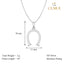 CLARA 925 Sterling Silver Magnet Pendant Chain Necklace 