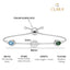 CLARA 925 Pure Silver solitaire Hand Bracelet