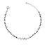 Silver Leaf Hand Mangalsutra Bracelet