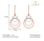CLARA 925 Sterling Silver Irina Dangler Earrings 