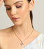 CLARA 925 Sterling Silver Agda Pendant Chain Necklace 
