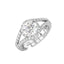 Silver Engagement Solitaire Ring