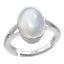 Certified Moonstone 7.5cts or 8.25ratti 92.5 Sterling Silver Adjustable Ring