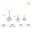Silver Ginkgo Leaf Jewellery Set