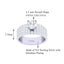 CLARA Made with Swiss Zirconia 925 Sterling Silver Round Solitaire Ring Gift for Women and Girls