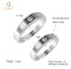 CLARA Pure 925 Sterling Silver Belt Adjustable Couple Band, Promise Rings for Lovers