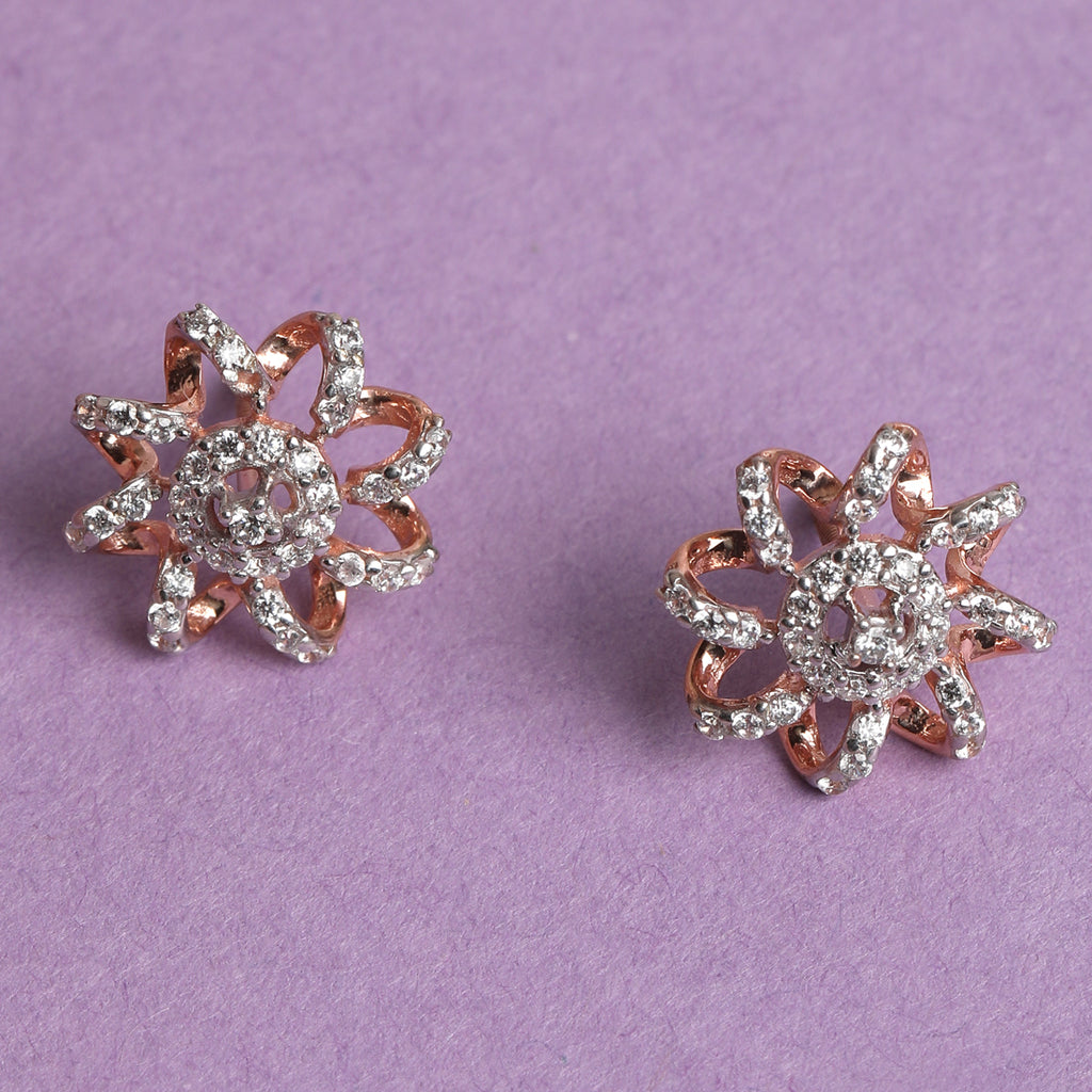 CLARA 925 Sterling Silver Anna Earrings with Screw Back 