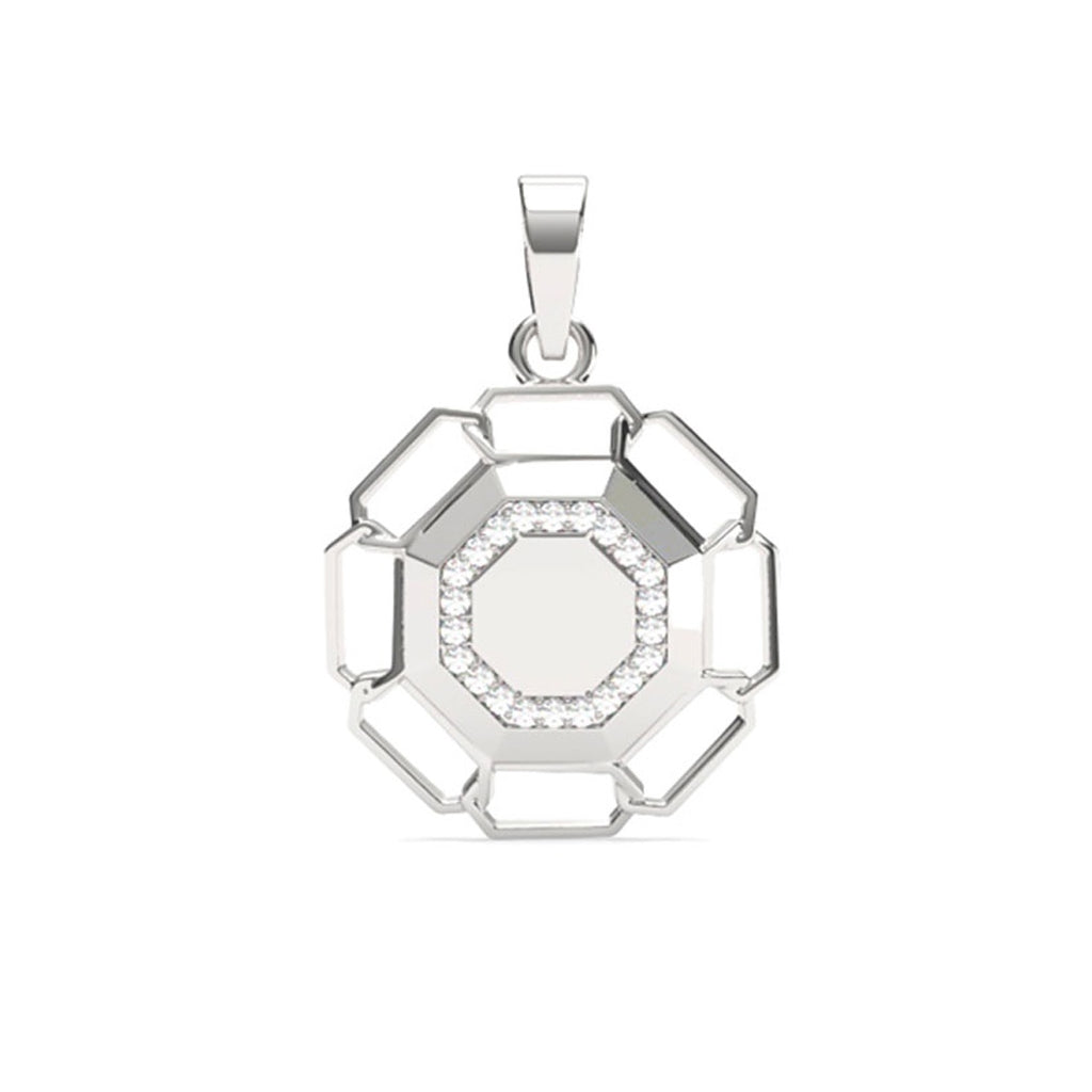 Silver Sergio Men Pendant Necklace with Chain or without Chain
