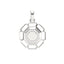 Silver Sergio Men Pendant Necklace with Chain or without Chain