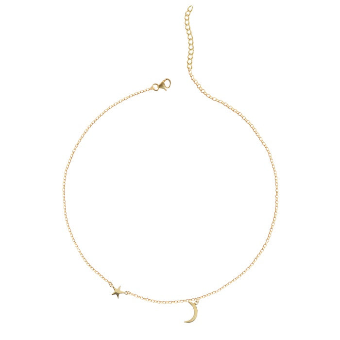 CLARA 925 Sterling Silver Minimal Charm Necklace Chain 