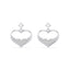Silver Cuore Heart Earrings 