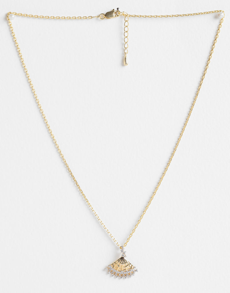 CLARA 925 Sterling Silver Irina Pendant Chain Necklace 