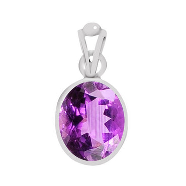 Certified Amethyst Katela Silver Pendant 8.3cts or 9.25ratti 