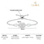 CLARA 925 Pure Silver Octa Solitaire Hand Bracelet
