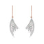CLARA 925 Sterling Silver Lily Dangler Earrings 