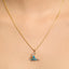 CLARA 925 Sterling Silver Melba Pendant Chain Necklace 